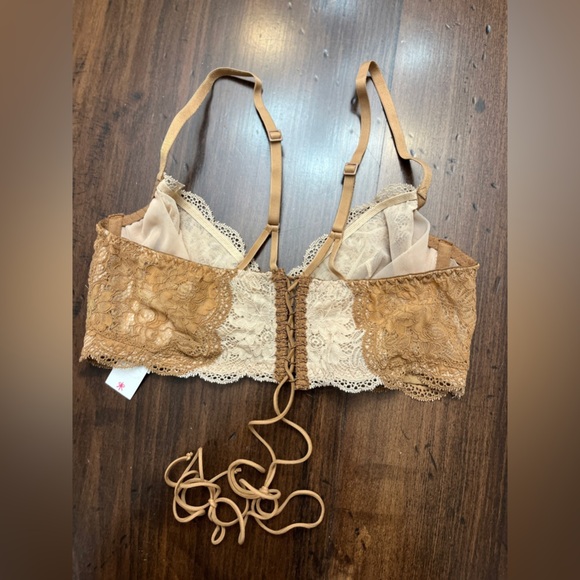Cosabella Tosca Underwire Demi Bra Size 36B Brown Cream Lace Sexy Intimate NWT - Picture 5 of 12